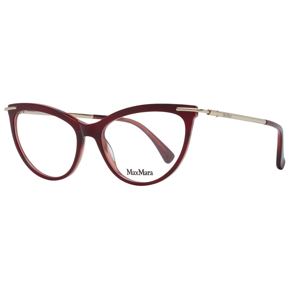 Max Mara Burgundy Women Optical Frames - DEA STILOSA MILANO