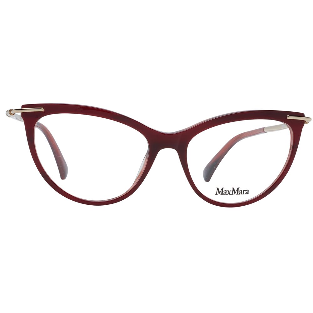 Max Mara Burgundy Women Optical Frames - DEA STILOSA MILANO