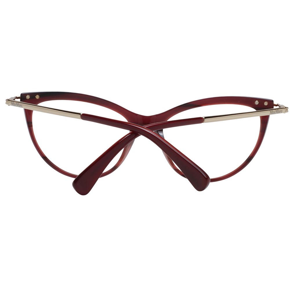 Max Mara Burgundy Women Optical Frames - DEA STILOSA MILANO