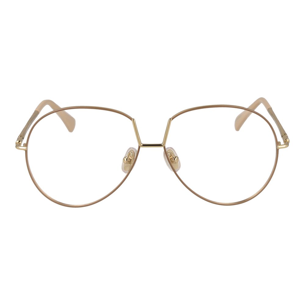 Max Mara Beige Metal Glasses (Frames)