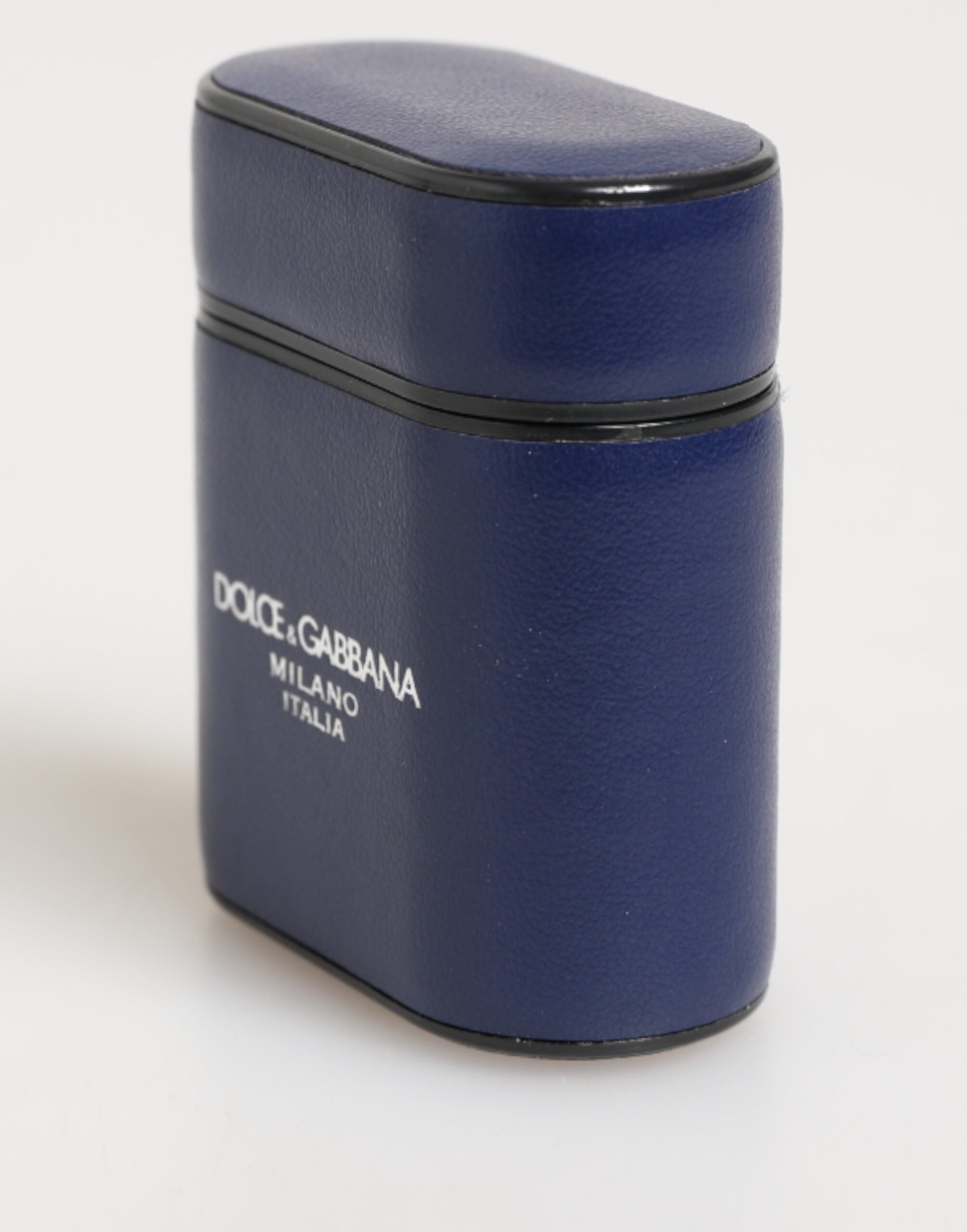 Elevate your style with the Dolce & Gabbana Blue Leather AirPods Case, a luxurious blend of exquisite craftsmanship and timeless elegance, perfect for the discerning individual.
