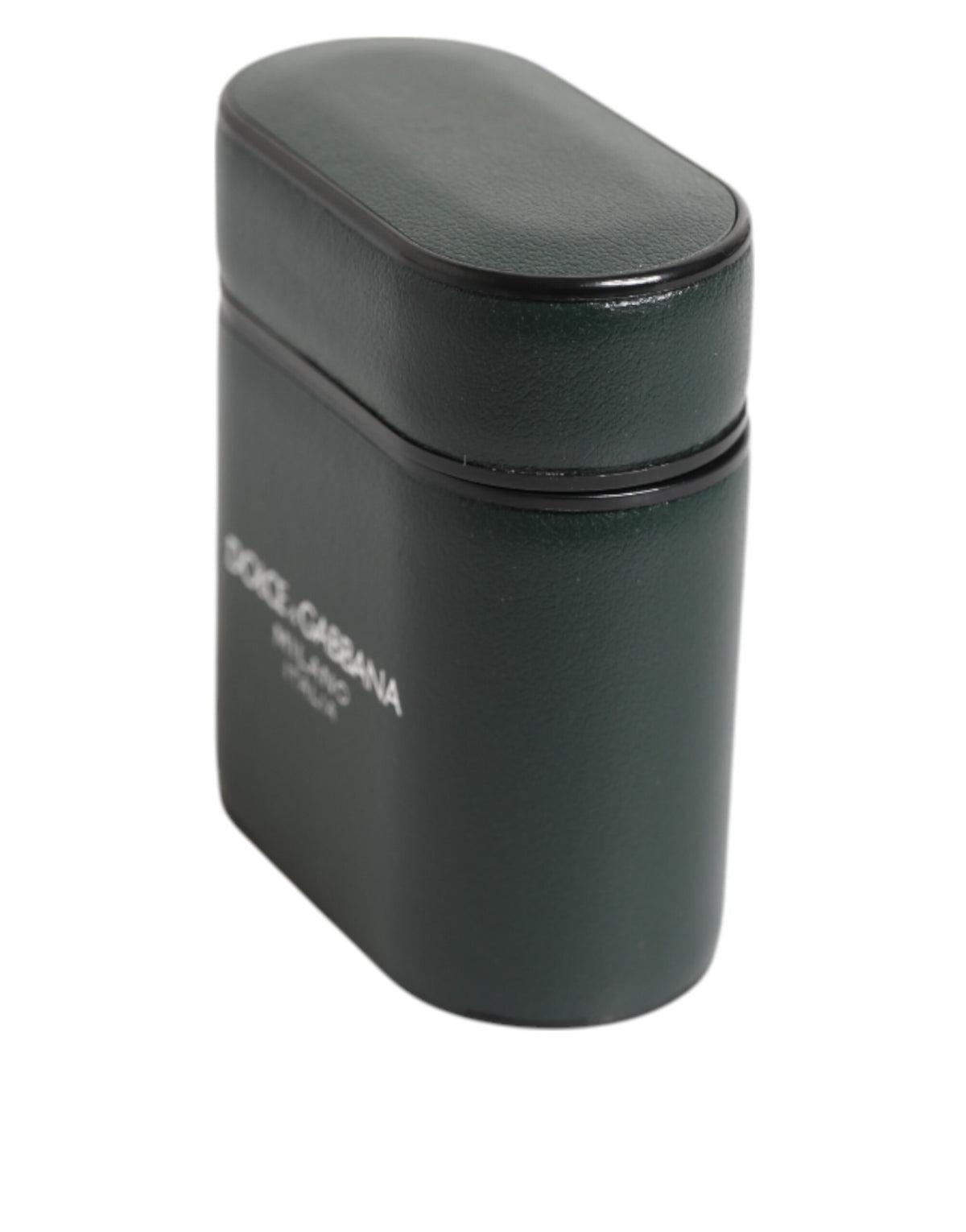Indulge in the exquisite Dolce & Gabbana Army Green Calfskin Leather Airpods Case, a symbol of luxury and Italian craftsmanship that elevates your accessory game.