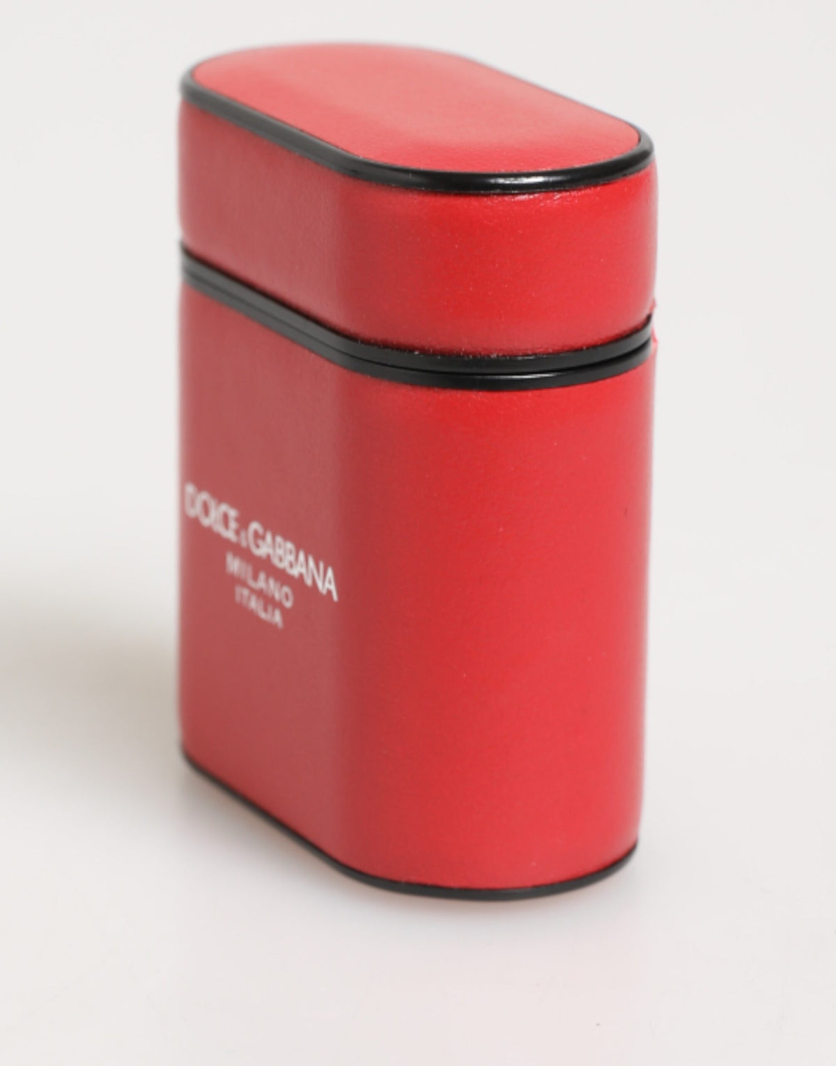 Indulge in the exquisite Dolce & Gabbana Red White Calfskin Leather Logo Flip Holder Airpods Case, a symbol of Italian craftsmanship and timeless elegance for the discerning individual.