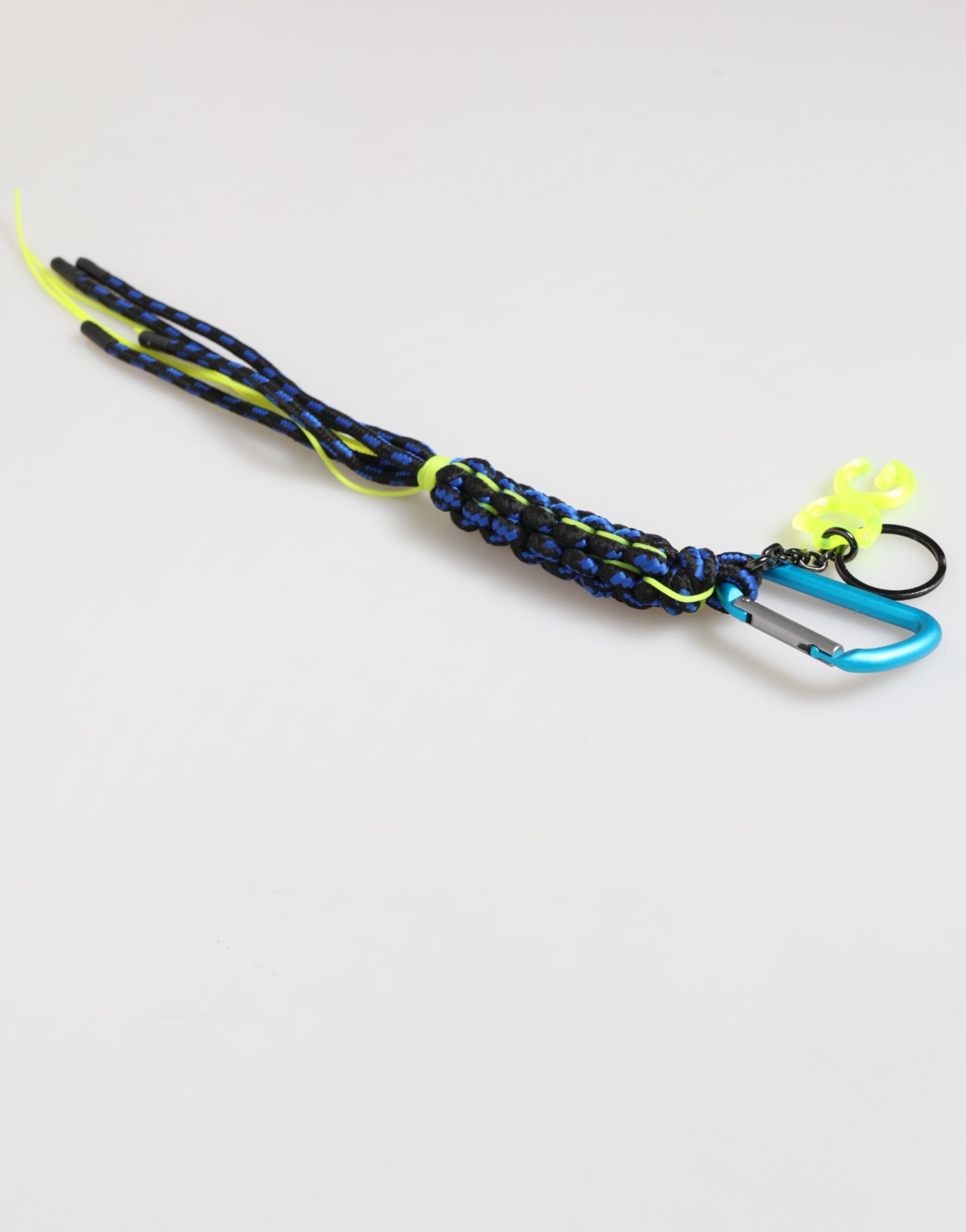 Dolce & Gabbana Multicolor Leather Tape String DG Logo Keychain Keyring