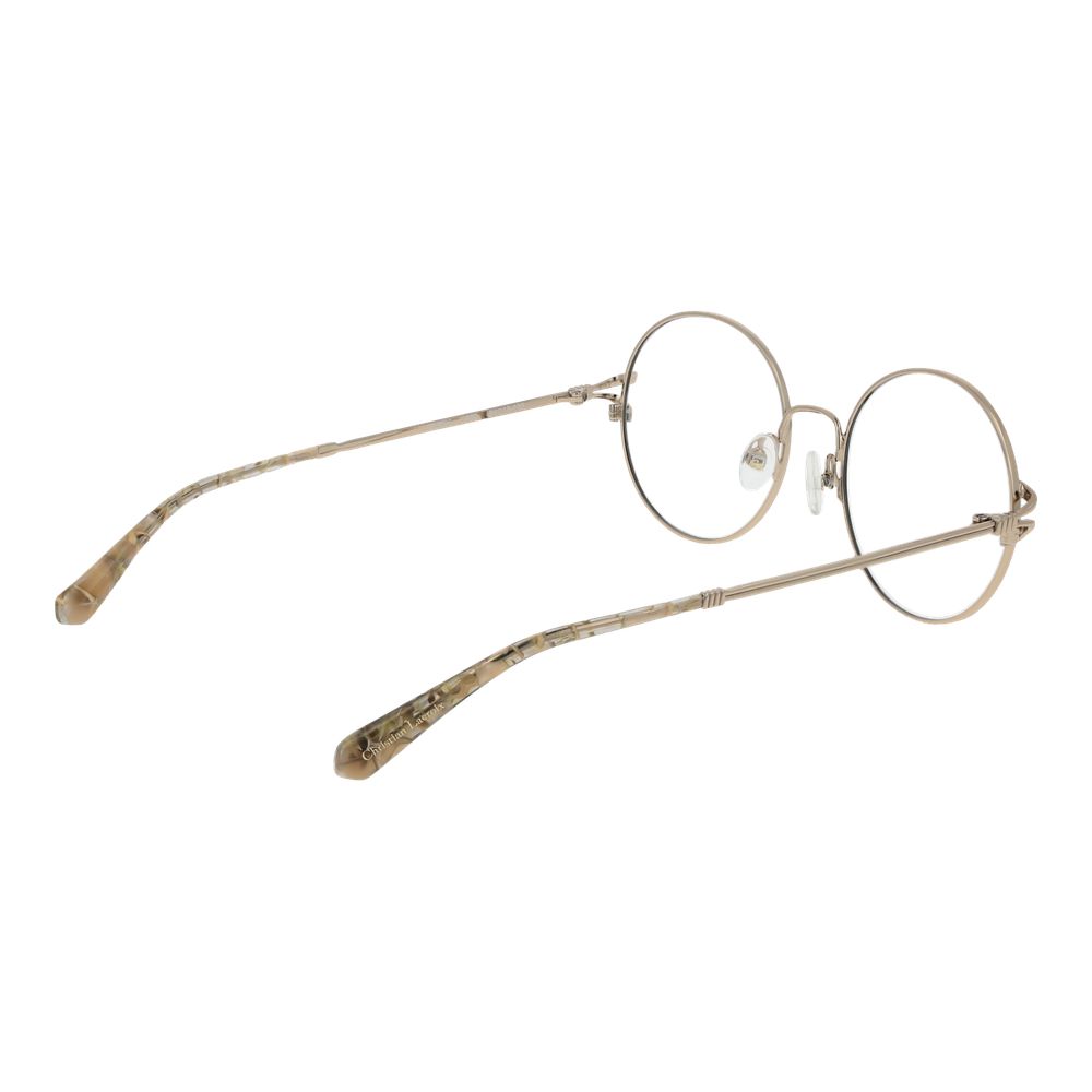 Christian Lacroix Beige Metal Glasses – Designer Timeless Elegance