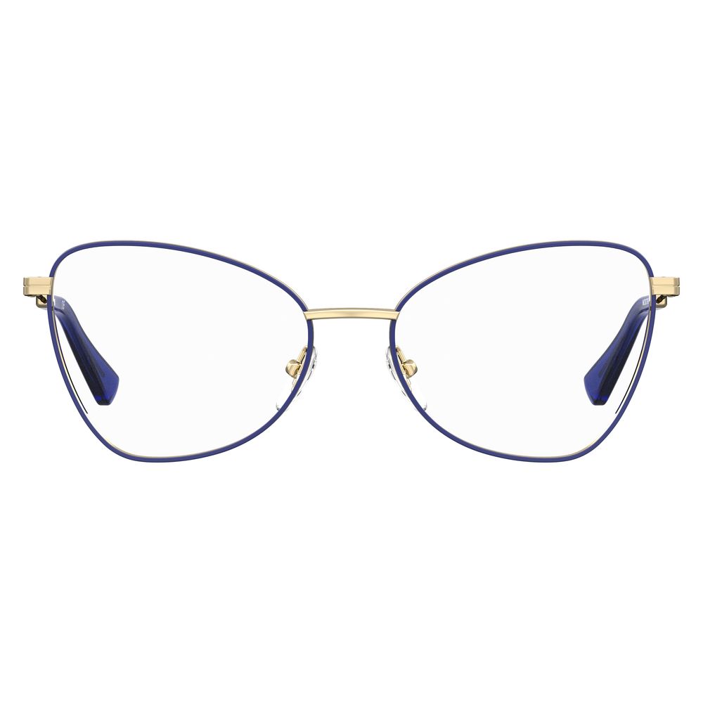 Elevate your style with Moschino Blue Metal Glasses, where exquisite craftsmanship meets timeless elegance, perfect for the discerning individual who embodies luxury.