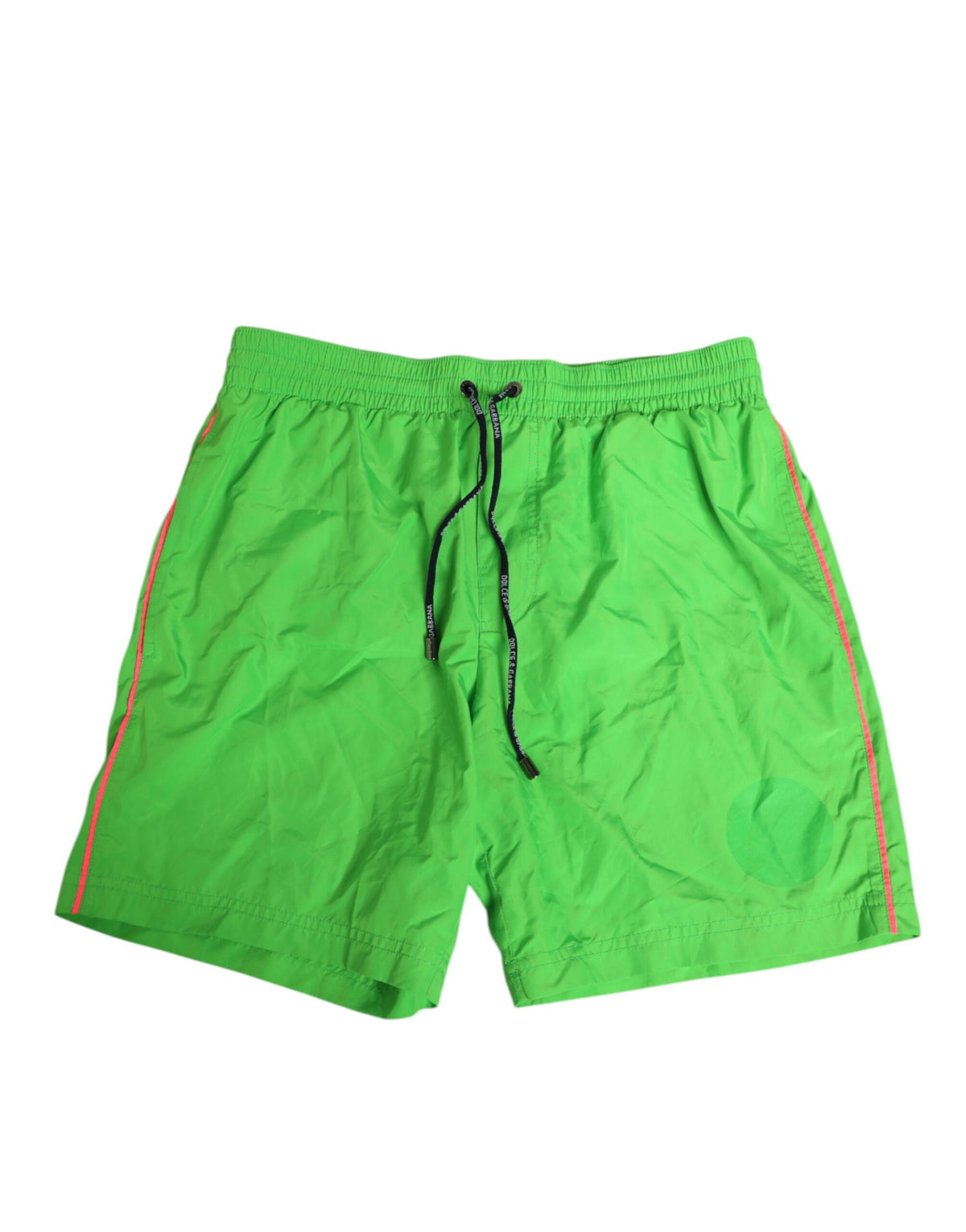 Indulge in the luxurious Dolce & Gabbana Green Nylon Drawstring Swim Shorts, crafted for comfort and style, perfect for sun-soaked escapades or elegant evenings.