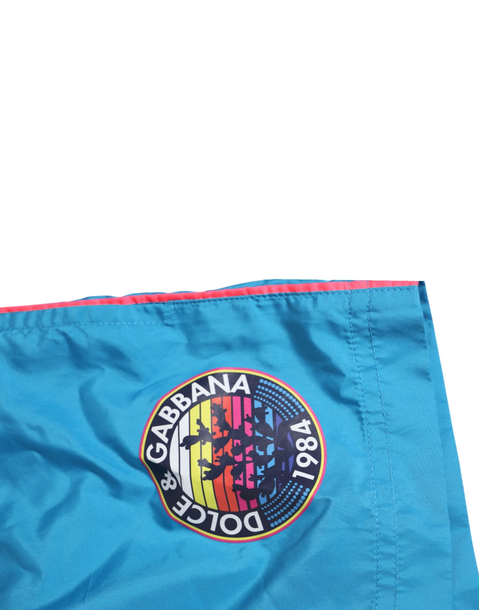 Dolce & Gabbana Blue Polyester Beachwear Men Shorts Swimwear
