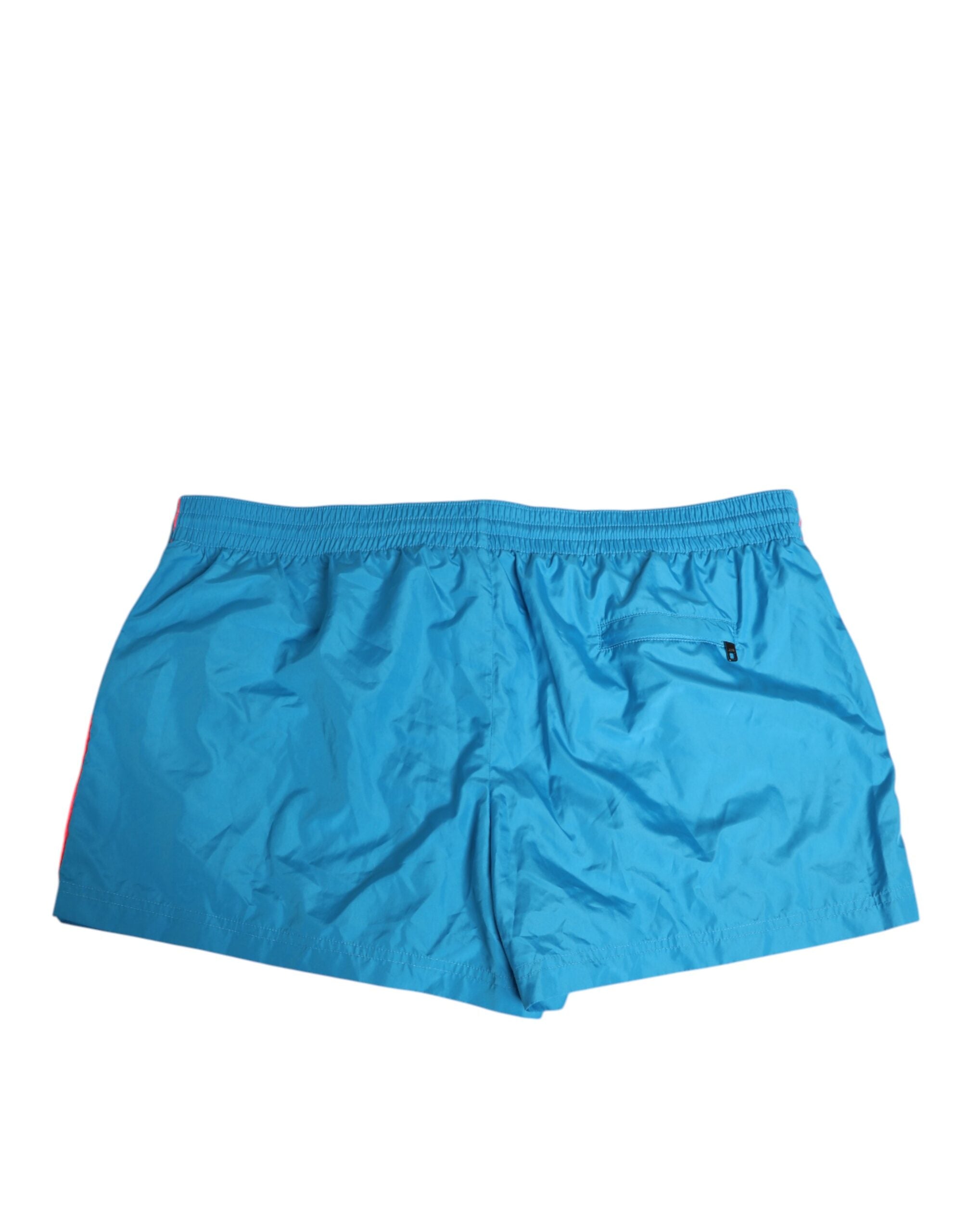 Dolce & Gabbana Blue Polyester Beachwear Men Shorts Swimwear