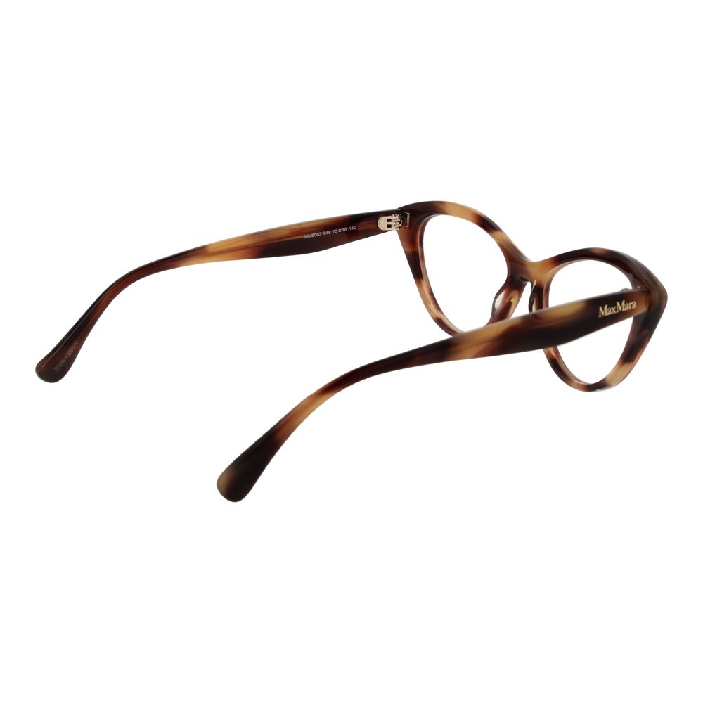 Max Mara Brown Acetate Glasses - Exquisite Cat-Eye Elegance
