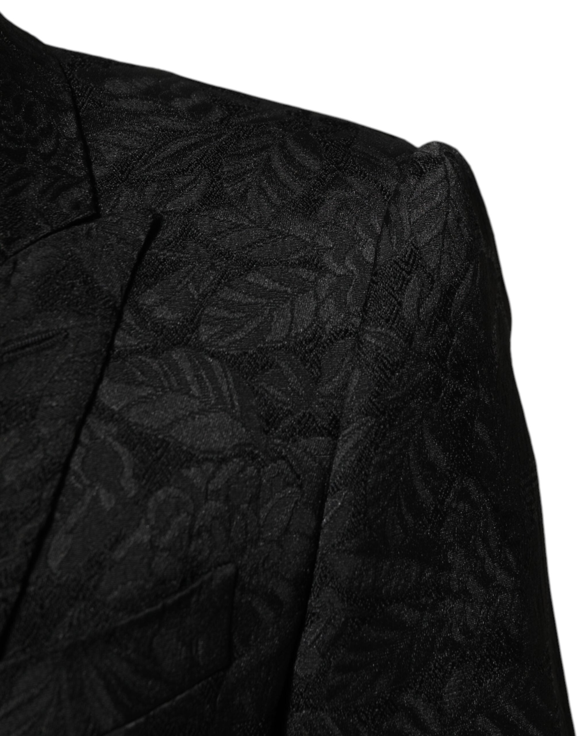 Dolce & Gabbana Black Brocade Jacquard Suit - Timeless Luxury