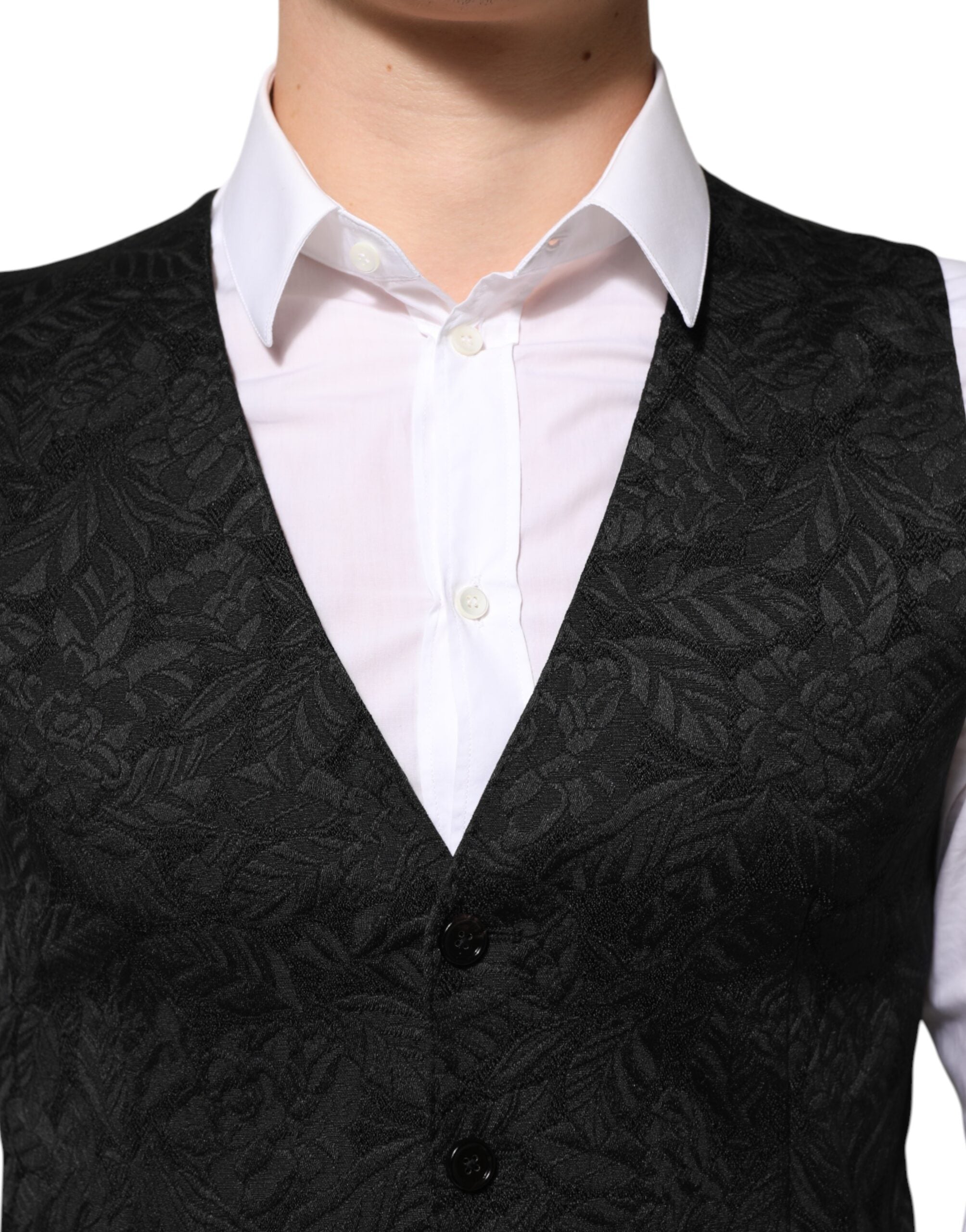 Dolce & Gabbana Black Brocade Jacquard Suit - Timeless Luxury
