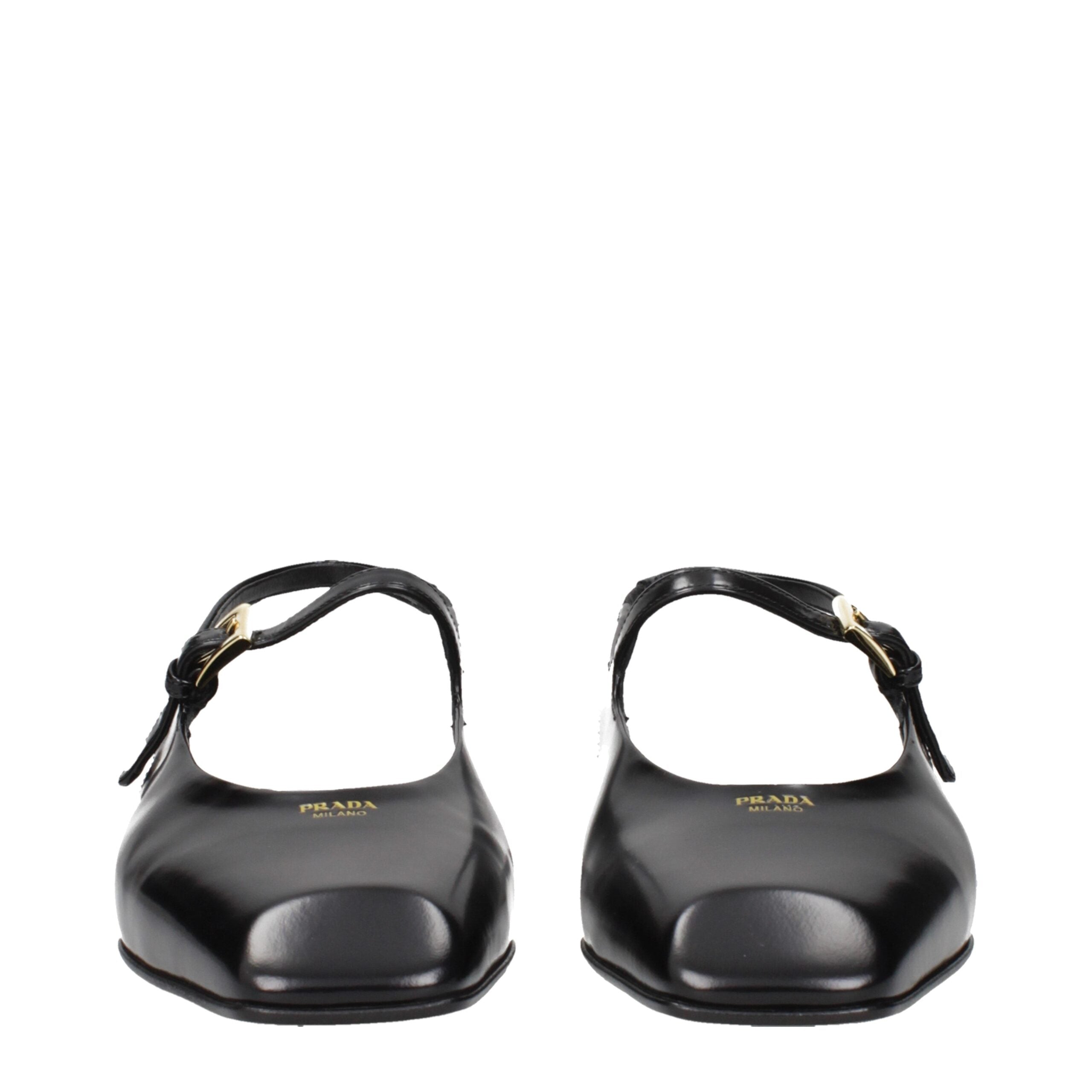 Indulge in the Prada Black Leather Flat Sandals, where premium craftsmanship meets timeless elegance, elevating your style with luxurious comfort and sophistication.