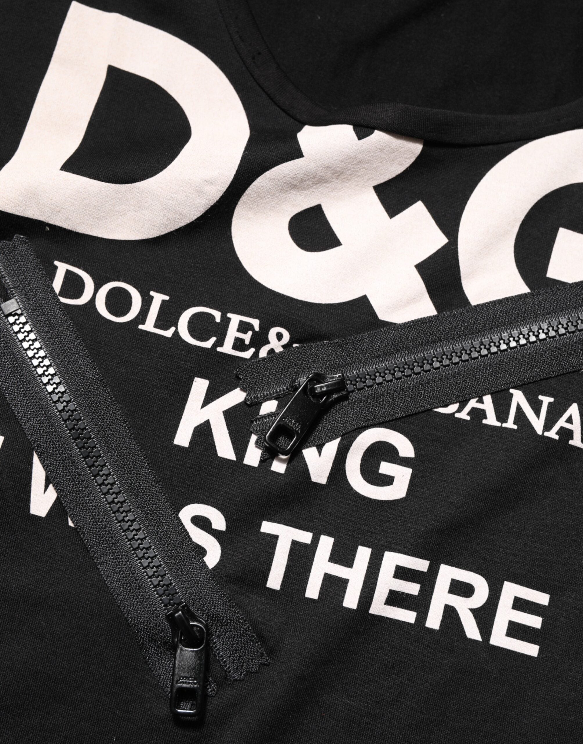 Dolce & Gabbana Black Cotton Sleeveless Tank Top DG Logo Men T-shirt