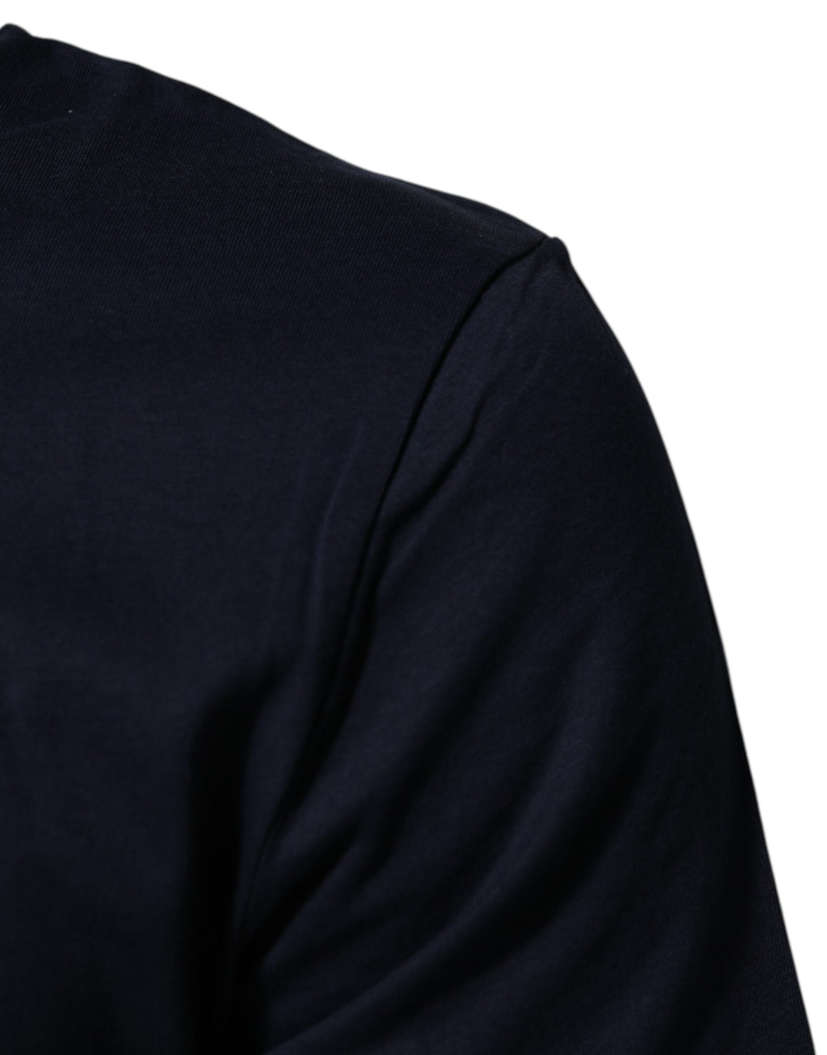 Dolce & Gabbana Dark Blue Cotton DG Logo T-Shirt Couture