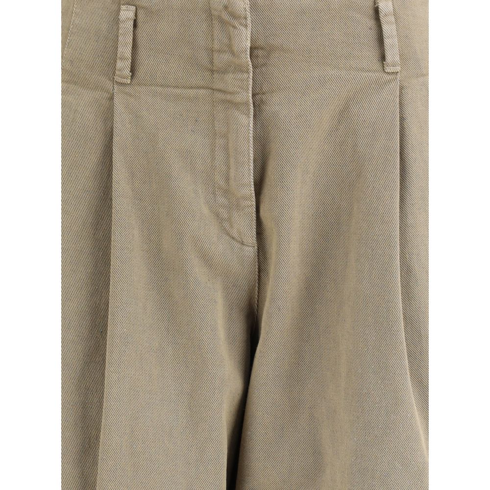 Golden Goose Bicolor Cotton Casual Pants