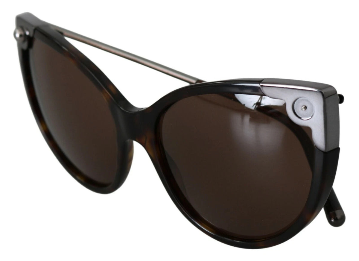 Indulge in the exquisite Dolce & Gabbana DG4337 Dark Havana Cat Eye Sunglasses, where Italian craftsmanship meets timeless elegance, perfect for the discerning connoisseur.
