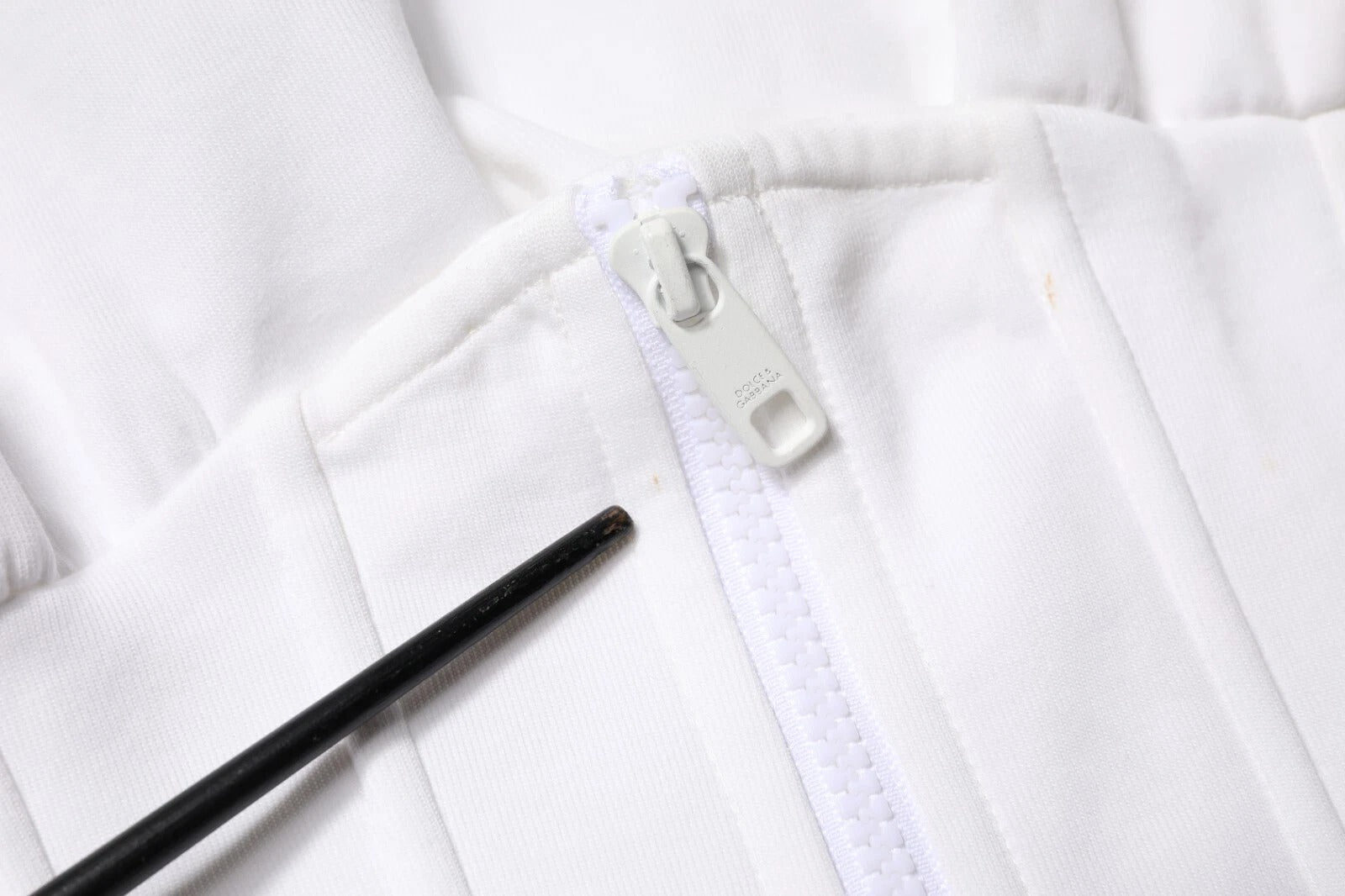 Dolce & Gabbana White Corset Stretch Cotton Top T-shirt