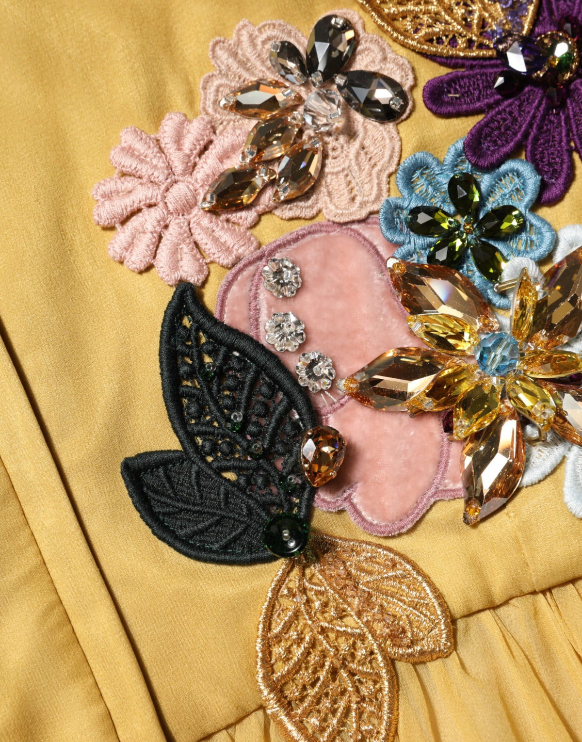 Indulge in the exquisite Dolce & Gabbana Yellow Silk Floral Embroidered Maxi Dress, a luxurious blend of silk chiffon and artistry, perfect for unforgettable moments.