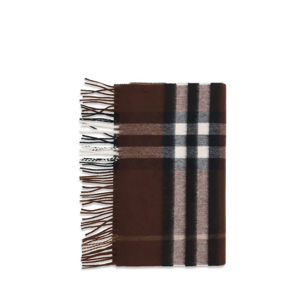 Burberry Brown Cashmere Scarf - Timeless Luxury Accessory