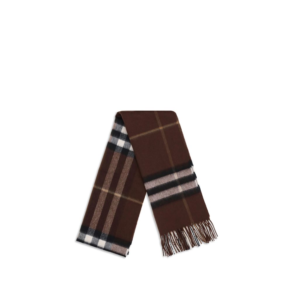 Burberry Brown Cashmere Scarf - Timeless Luxury Accessory