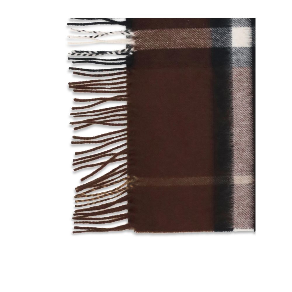 Burberry Brown Cashmere Scarf – Artisanal Luxury Accessory