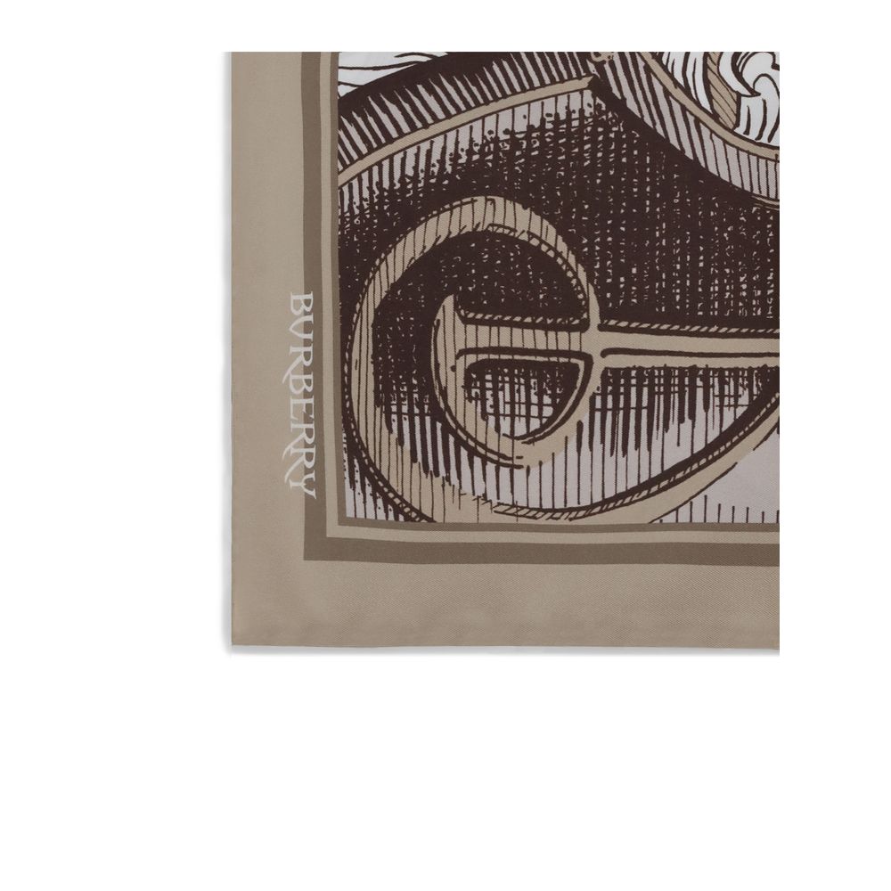 Burberry Beige Silk Scarf – Timeless Artisanal Luxury