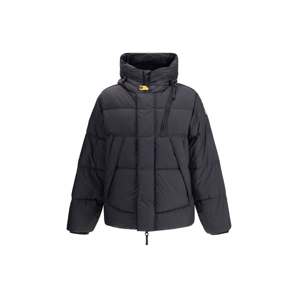 Parajumpers black goose down coat front view