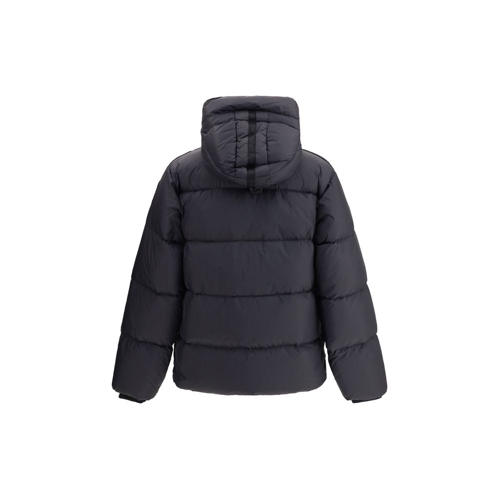 Parajumpers luxury black winter down coat back angle