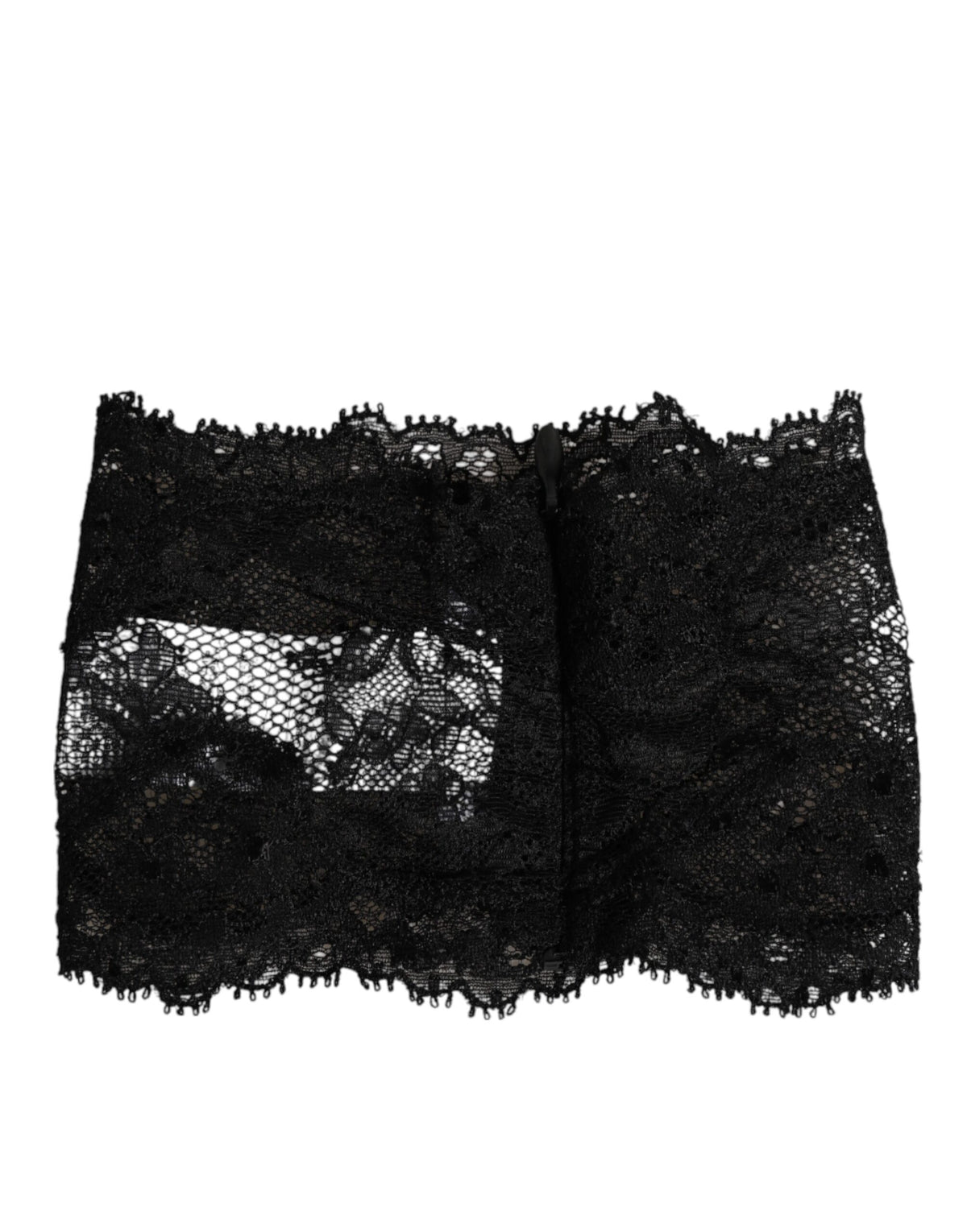 Elevate your style with the Dolce & Gabbana Black Lace Neck Scarf, a masterpiece of Italian craftsmanship that embodies timeless elegance and sensual allure.