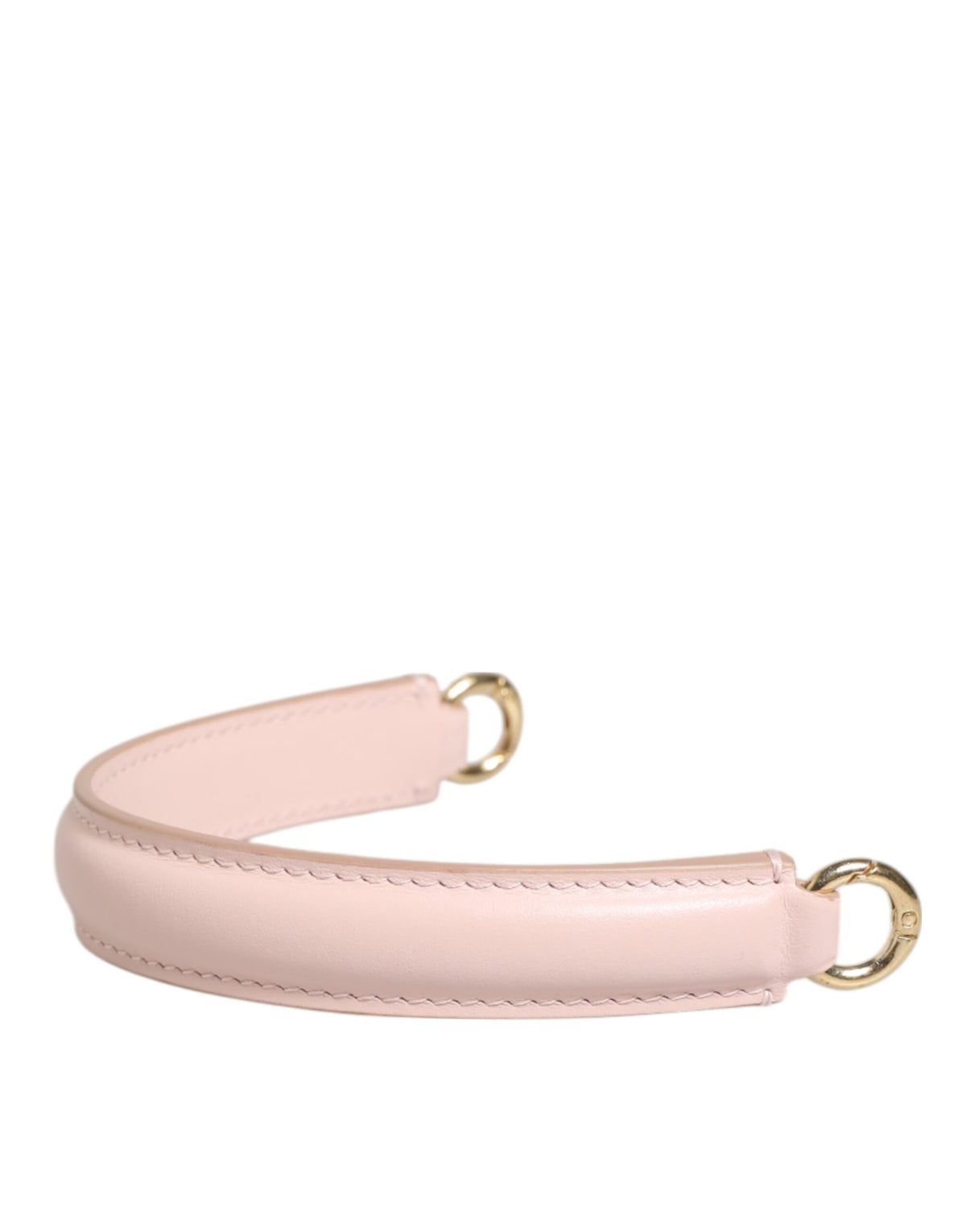Elevate your style with the Dolce & Gabbana Pink Leather Gold Tone Shoulder Strap, a masterpiece of Italian craftsmanship that embodies luxury and timeless elegance.