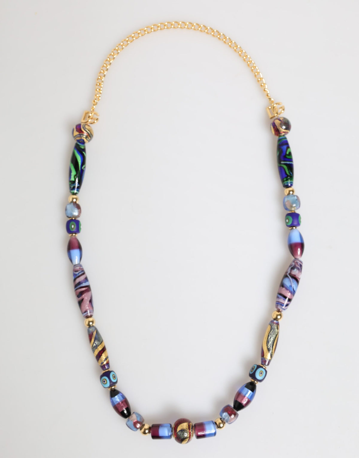 Indulge in the exquisite Dolce & Gabbana Multicolor Murano Glass Beads Necklace, a masterpiece of craftsmanship that elevates your elegance and allure.