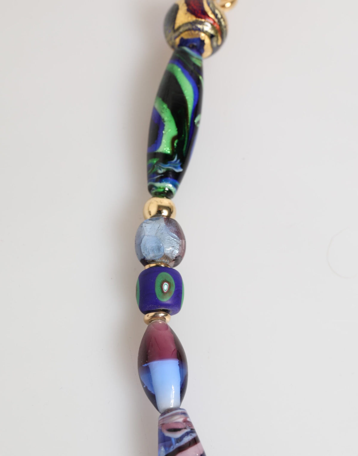 Indulge in the exquisite Dolce & Gabbana Multicolor Murano Glass Beads Necklace, a luxurious statement of artistry and elegance that transforms every occasion into a celebration of style.