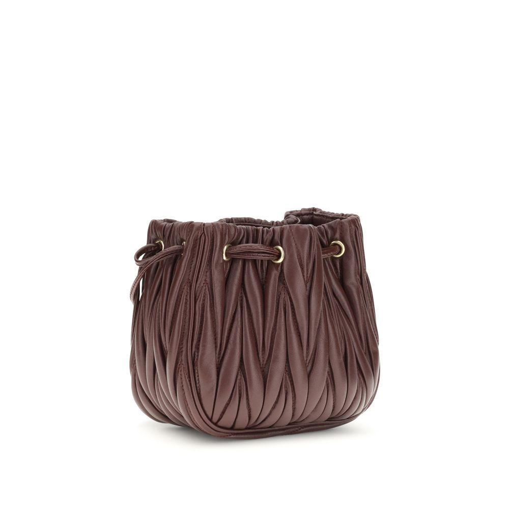 Miu Miu Matelassé nappa leather Pouch