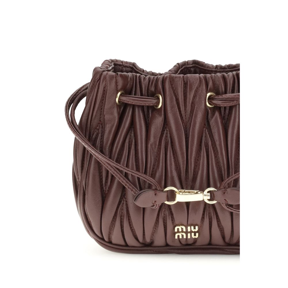 Miu Miu Matelassé nappa leather Pouch