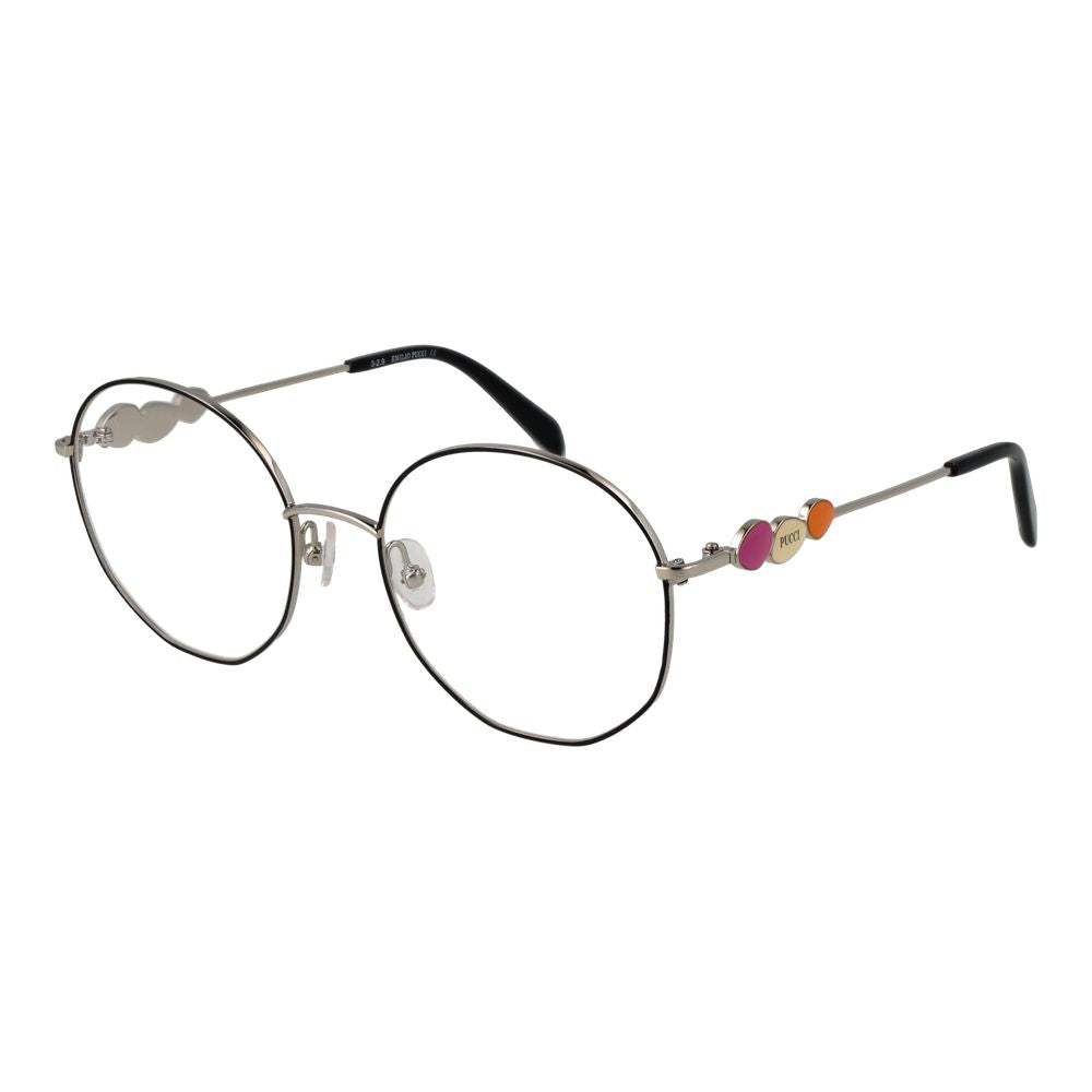 Emilio Pucci Black Metal Glasses - Timeless Luxury Elegance