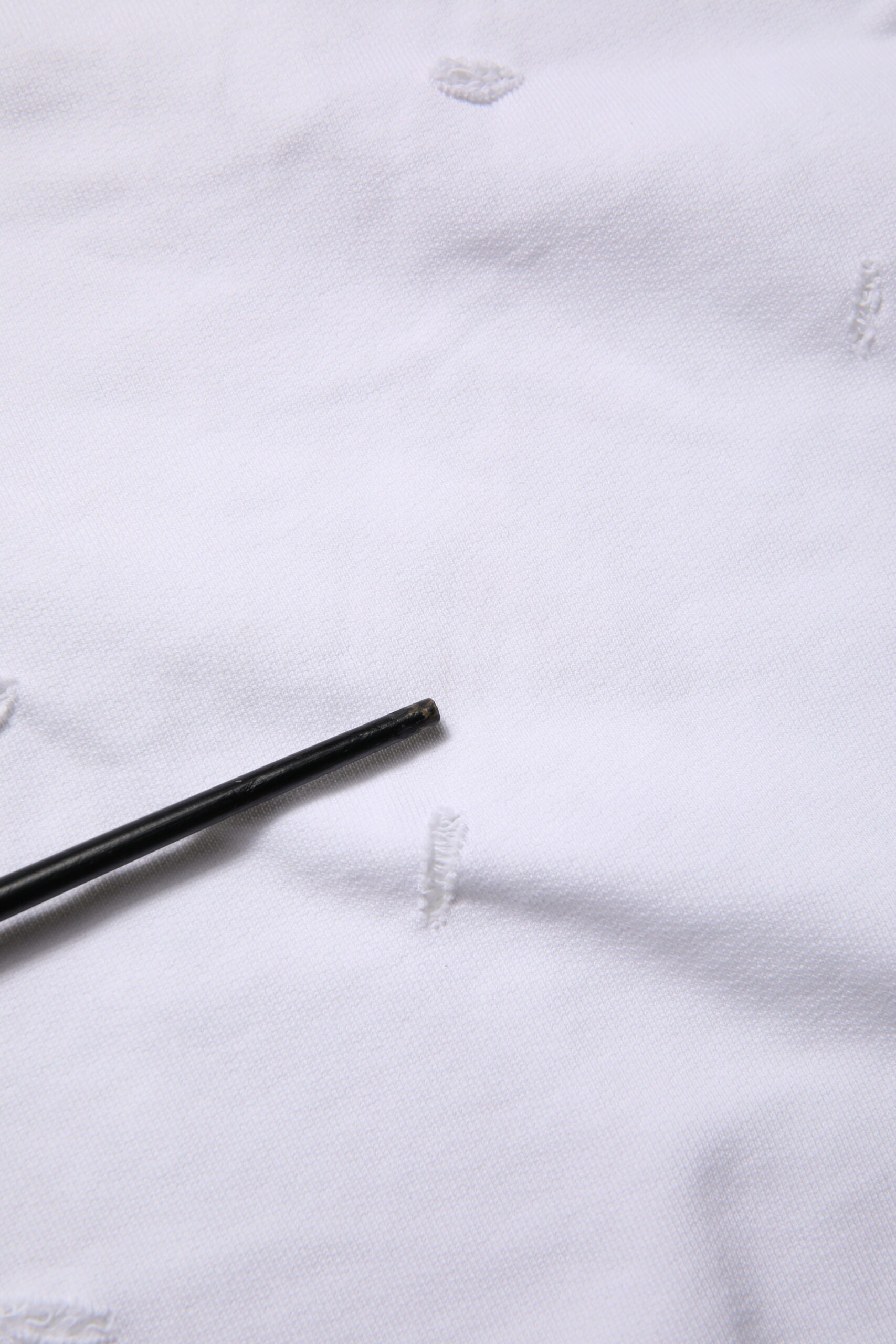 Dolce & Gabbana White Ripped Mid Waist Casual Bermuda Short