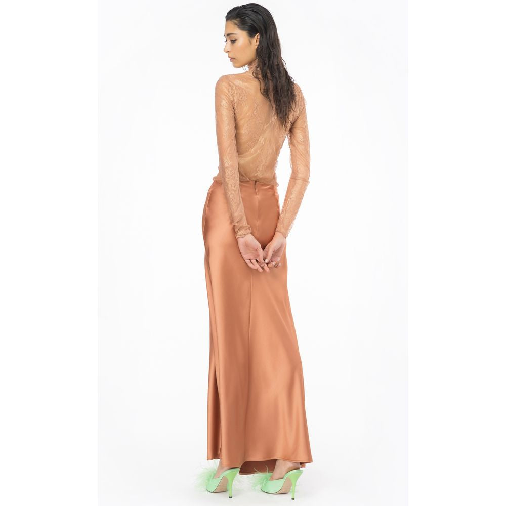 PINKO Brown Polyester Skirt