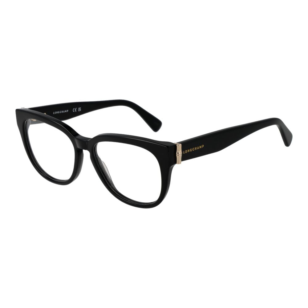 Indulge in the Longchamp Black Acetate Glasses, where exquisite craftsmanship meets timeless elegance, elevating your style with refined sophistication.
