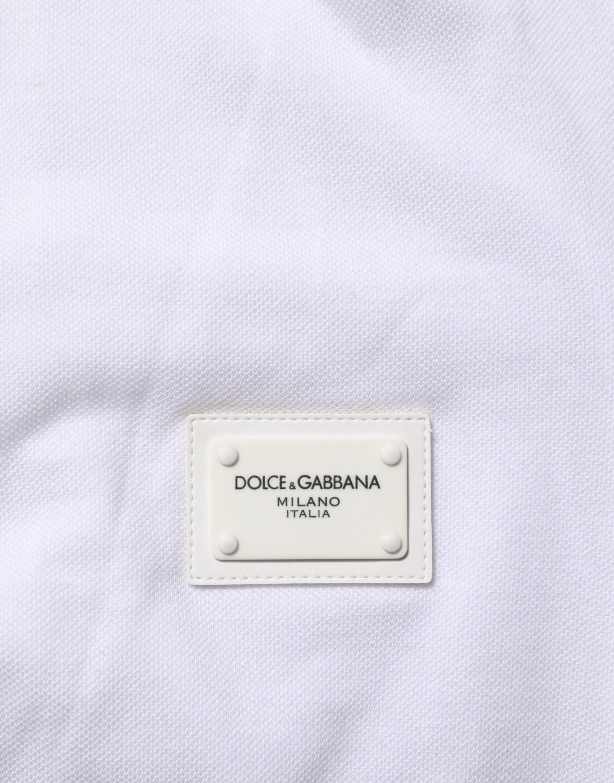 Dolce & Gabbana White Collared Short Sleeves Polo T-shirt