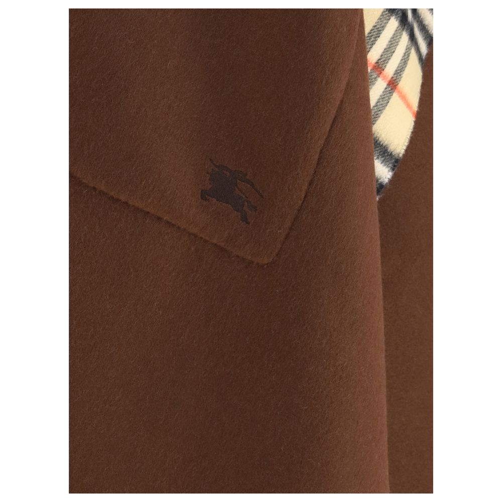 Burberry Reversible check wool cashmere Cape