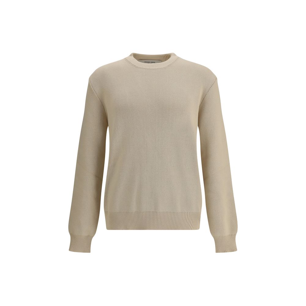 Golden Goose Beige Cotton Sweatshirt - Artisanal Luxury Redefined