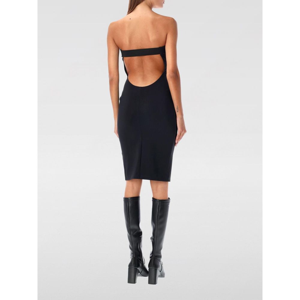 Coperni Black Cotton Cocktail Dress - Timeless Luxury Elegance