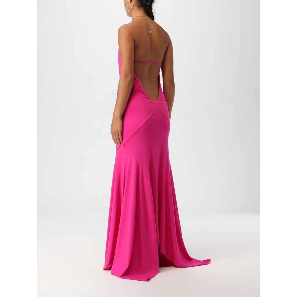 The Attico Fuchsia Jersey Cocktail Dress - Timeless Luxury Elegance