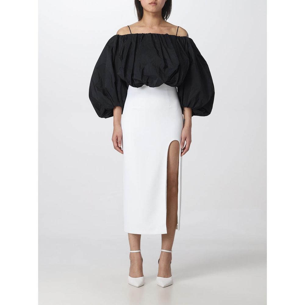 PINKO White Midi Skirt – Exquisite Luxury for Timeless Elegance