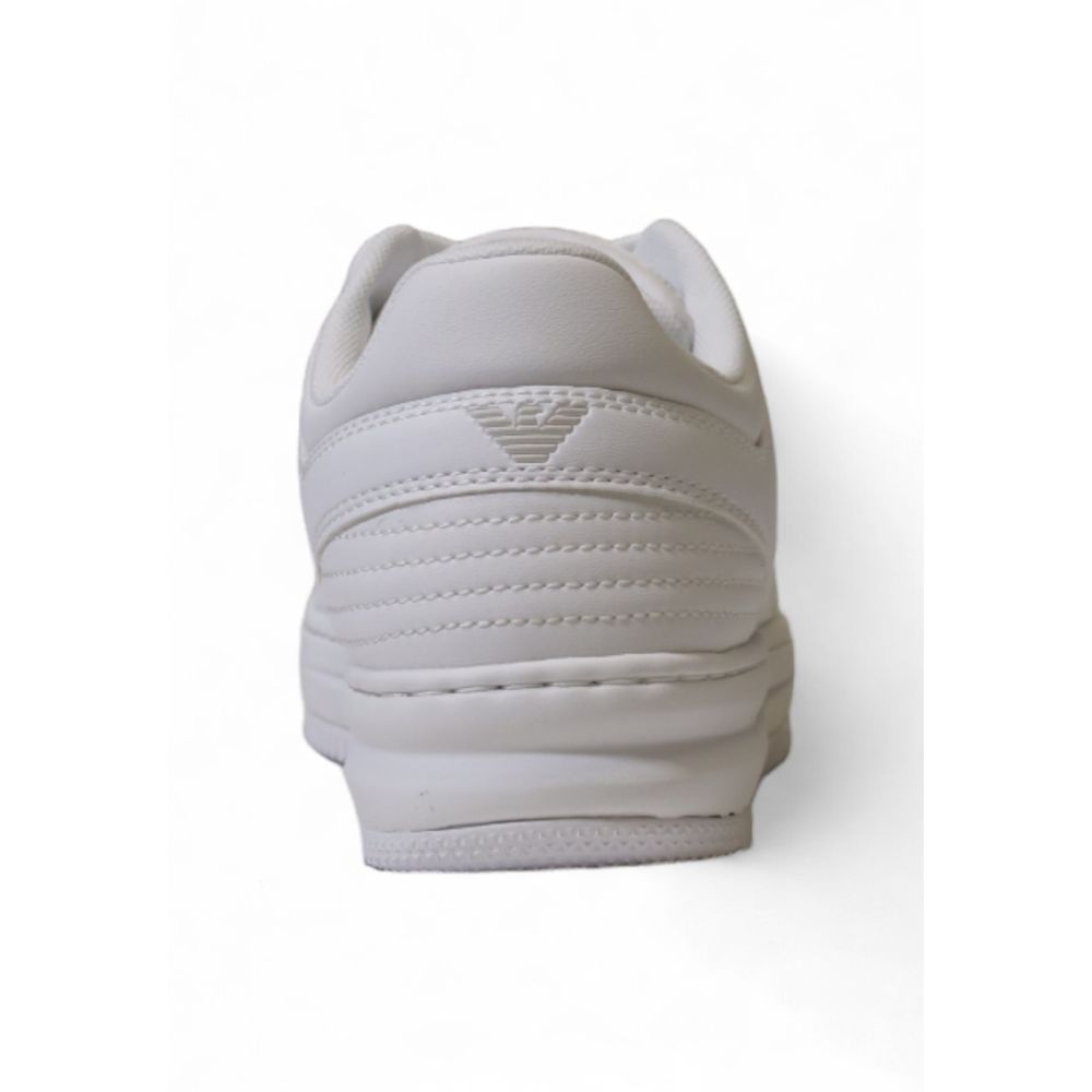 EA7 Emporio Armani White Athletic Sneakers - Luxurious Footwear