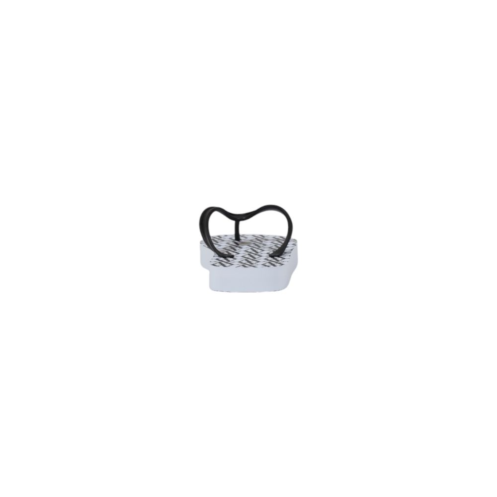 Elevate your summer style with Armani Exchange White Rubber Flip-Flop Sandals, crafted from premium rubber for luxurious comfort and effortless elegance.