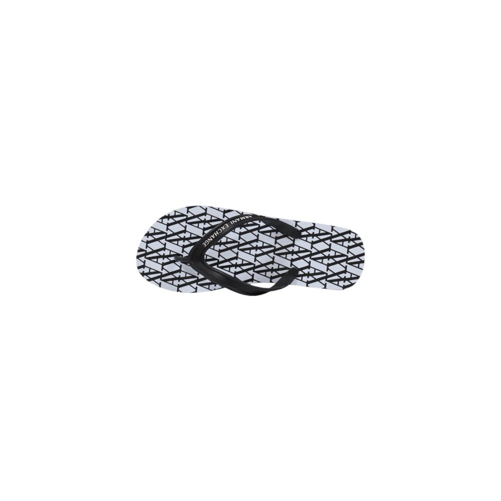 Elevate your summer style with Armani Exchange White Rubber Flip-Flop Sandals, crafted from premium rubber for unmatched comfort and timeless elegance.