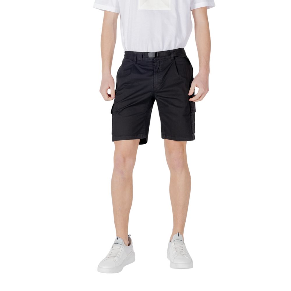Hugo Boss Black Cotton Bermuda Shorts - Luxury Chic Essentials