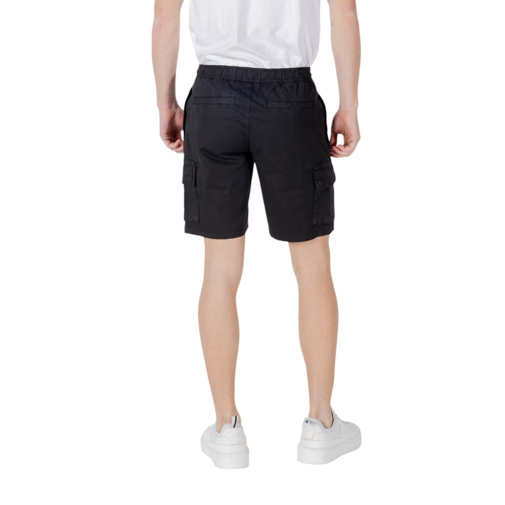 Hugo Boss Black Cotton Bermuda Shorts - Luxury Comfort Redefined